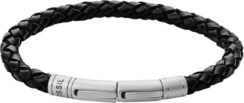 Fossil Men's Leather Bracelet, Color: Brown (Model: JF03323040) in Saudi Arabia