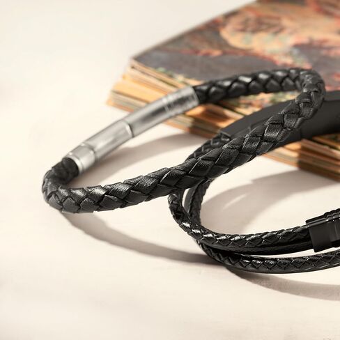 Fossil Men's Leather Bracelet, Color: Brown (Model: JF03323040) in Saudi Arabia