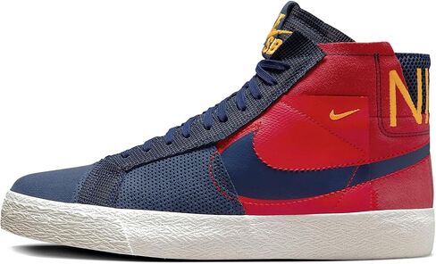 Nike SB Zoom Blazer Mid Premium Skate Shoes (FD5113-100, Summit White/Pure Platinum/Summit White/University Red) in Saudi Arabia