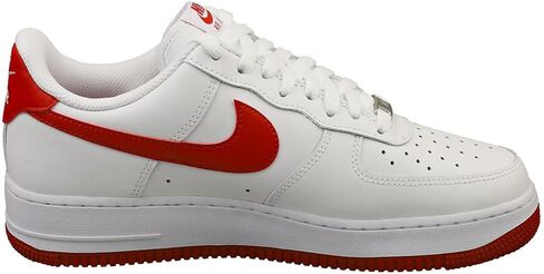 Nike Air Force 1 '07 Men's Shoes (FJ4146-106, White/White/Dragon Red) Size 12 in Saudi Arabia