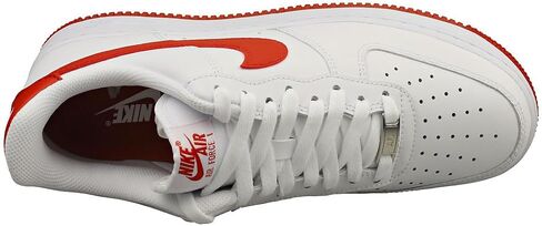 Nike Air Force 1 '07 Men's Shoes (FJ4146-106, White/White/Dragon Red) Size 12 in Saudi Arabia