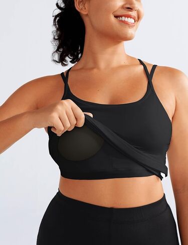 BEGOING Women’s Tank Top with Built in Shelf Bra Workout Tops Athletic Racerback Yoga Straps Sleeveless Camisole Tops in Saudi Arabia