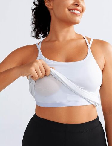BEGOING Women’s Tank Top with Built in Shelf Bra Workout Tops Athletic Racerback Yoga Straps Sleeveless Camisole Tops in Saudi Arabia