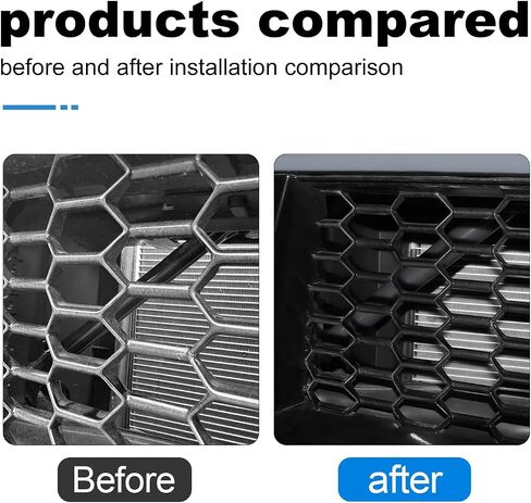KUNGKIC For 2024 2025 Mustang Grill Inserts Trims ABS V Brace Stripes Wrap Covers Exterior Car Accessories (Red) in Saudi Arabia