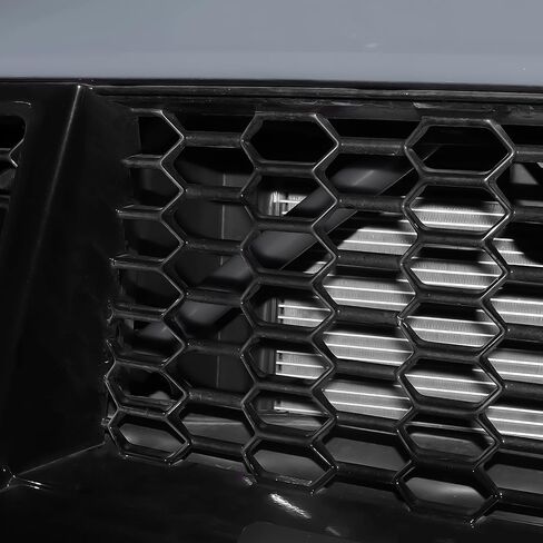 KUNGKIC For 2024 2025 Mustang Grill Inserts Trims ABS V Brace Stripes Wrap Covers Exterior Car Accessories (Red) in Saudi Arabia