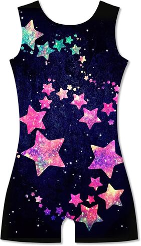 Idgreatim 2-10 Years Gymnastics Leotards for Girls Sparkly Biketards Unitards Athletic Tumbling Outfit in Saudi Arabia