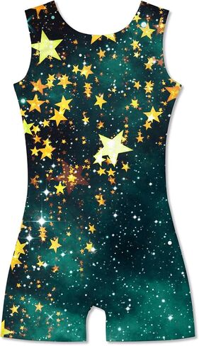 Idgreatim 2-10 Years Gymnastics Leotards for Girls Sparkly Biketards Unitards Athletic Tumbling Outfit in Saudi Arabia