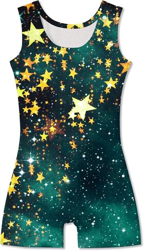 Idgreatim 2-10 Years Gymnastics Leotards for Girls Sparkly Biketards Unitards Athletic Tumbling Outfit in Saudi Arabia