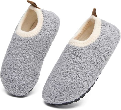 DADAWEN Toddler Boys Girls House Slippers Indoor Home Shoes Kids Baby Outdoor Lightweight Non-Slip Rubber Sole Winter Warm Slipper Soft Socks Shoes in Saudi Arabia