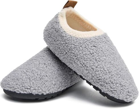 DADAWEN Toddler Boys Girls House Slippers Indoor Home Shoes Kids Baby Outdoor Lightweight Non-Slip Rubber Sole Winter Warm Slipper Soft Socks Shoes in Saudi Arabia