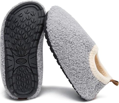 DADAWEN Toddler Boys Girls House Slippers Indoor Home Shoes Kids Baby Outdoor Lightweight Non-Slip Rubber Sole Winter Warm Slipper Soft Socks Shoes in Saudi Arabia