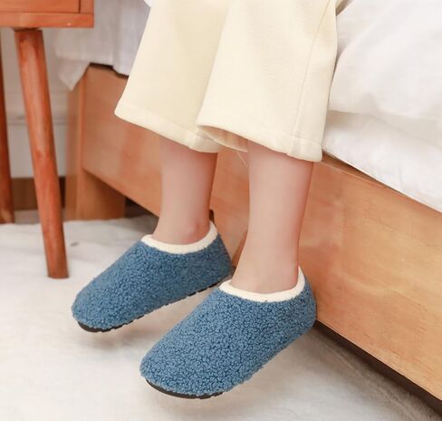 DADAWEN Toddler Boys Girls House Slippers Indoor Home Shoes Kids Baby Outdoor Lightweight Non-Slip Rubber Sole Winter Warm Slipper Soft Socks Shoes in Saudi Arabia