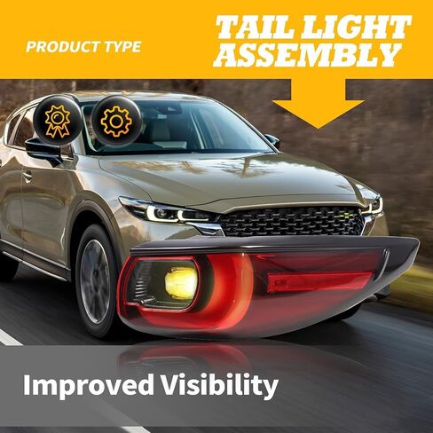 مجموعة مصابيح الذيل الخارجية متوافقة مع جانب الغواص لمصباح الفرامل الخلفي 2022-2023 CX-5 (يسار) in Kuwait
