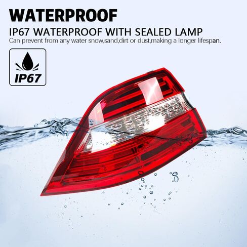 LED Type Outer Tail Light Lamp Assembly Rear Lamp Light For Mercedes-Benz W166 ML350 ML550 2012 2013 2014 2015 | Replace for 1669063501 MB2804107 (Driver Side) in Saudi Arabia