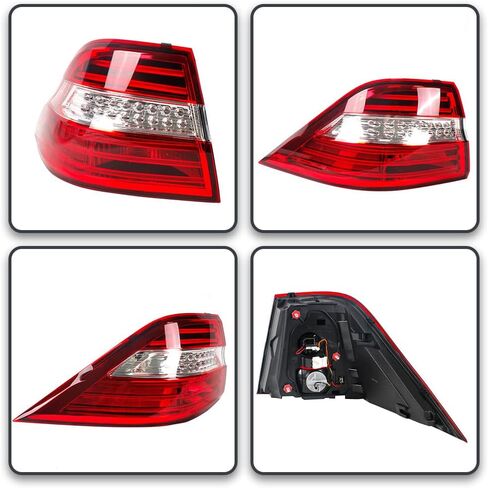 LED Type Outer Tail Light Lamp Assembly Rear Lamp Light For Mercedes-Benz W166 ML350 ML550 2012 2013 2014 2015 | Replace for 1669063501 MB2804107 (Driver Side) in Saudi Arabia