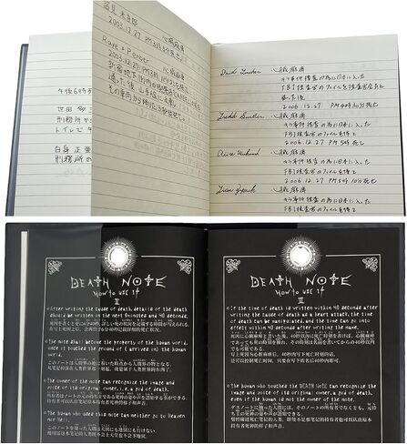 4 PCS Set Notebook L Necklace Book Chain Feather Pen Anime Accessories in Saudi Arabia