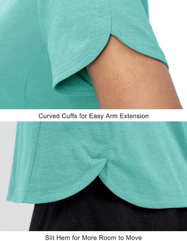 Rdruko Women's Golf Shirts Short Sleeve Dry Fit V Neck Tennis Tops Moisture Wicking Athletic Workout Polo Shirts UPF 50+ in Saudi Arabia