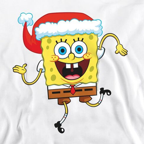 Popfunk Classic Spongebob Squarepants Christmas Santa Hat Unisex Adult Crewneck Sweatshirt in Saudi Arabia