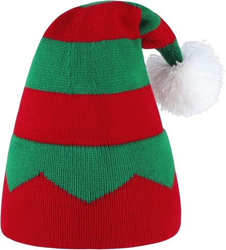 Zando Christmas Hats Adults for Women Men Santa Hat Adult Winter Santa Beanie Warm Christmas Hats Christmas Beanie Hat in Saudi Arabia