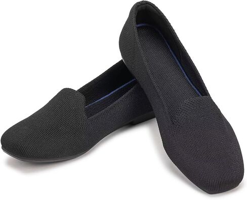Frank Mully Women's Loafer Flats Square Toe Flat Shoes Comfortable Office Work Shoes, Cute Penny Loafer Slip On Walking Driving Shoes in Kuwait