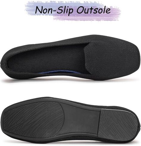 Frank Mully Women's Loafer Flats Square Toe Flat Shoes Comfortable Office Work Shoes, Cute Penny Loafer Slip On Walking Driving Shoes in Kuwait