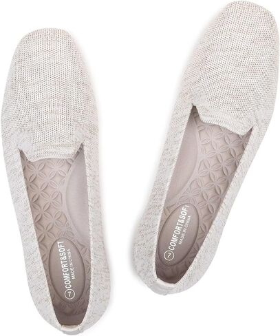 Frank Mully Women's Loafer Flats Square Toe Flat Shoes Comfortable Office Work Shoes, Cute Penny Loafer Slip On Walking Driving Shoes in Kuwait
