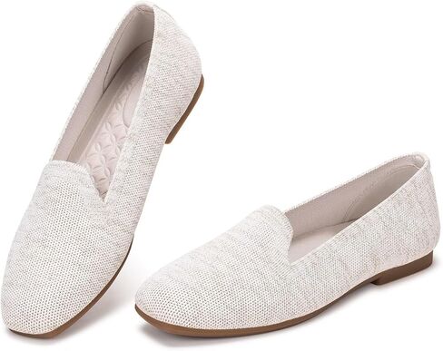 Frank Mully Women's Loafer Flats Square Toe Flat Shoes Comfortable Office Work Shoes, Cute Penny Loafer Slip On Walking Driving Shoes in Kuwait