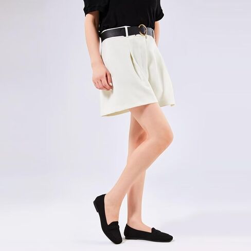 Frank Mully Women's Loafer Flats Square Toe Flat Shoes Comfortable Office Work Shoes, Cute Penny Loafer Slip On Walking Driving Shoes in Kuwait