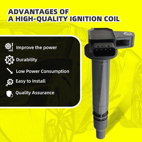 Set of 4 Ignition Coils Pack UF323 9091902237 & 4 PCS Iridium Spark Plugs Compatible with Toyota Tacoma 2000-2004 4Runner 2000-2.4L 2.7L L4 in Saudi Arabia