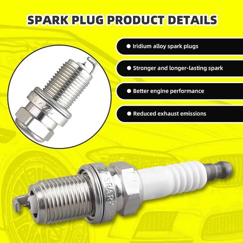 Set of 4 Ignition Coils Pack UF323 9091902237 & 4 PCS Iridium Spark Plugs Compatible with Toyota Tacoma 2000-2004 4Runner 2000-2.4L 2.7L L4 in Saudi Arabia