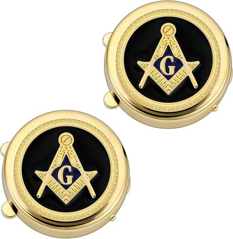Masonic Button Covers, Square & Compass Cufflinks for Freemason in Saudi Arabia