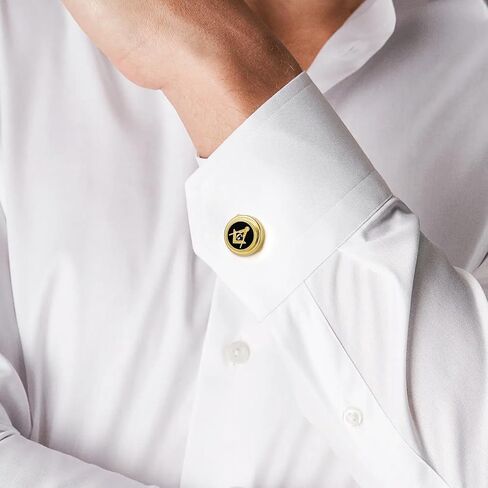 Masonic Button Covers, Square & Compass Cufflinks for Freemason in Saudi Arabia