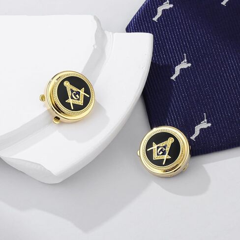 Masonic Button Covers, Square & Compass Cufflinks for Freemason in Saudi Arabia
