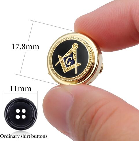Masonic Button Covers, Square & Compass Cufflinks for Freemason in Saudi Arabia