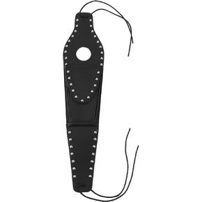 Fuel Cover, PU Leather Motorcycle Fuel Cover Panel Trim with Bag Replacement for XL 883 1200 48(Braided rope)