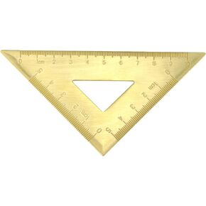 HEVSTIL Gold Brass Protractor,Thicken Ruler Copper Metal Protractor for Students Architects Engineers