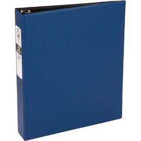Avery Economy 3 Ring Binder, 1.5" Round Rings, 1 Blue Binder (03400)