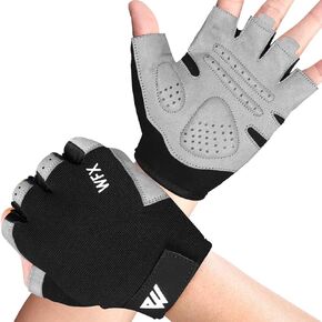 Gym Gloves Fitness Training Anti Slip Shock-Absorbing Weight Lifting Gloves Padded Grip Breathable Fingerless Workout Support for Men Women Cycling Exercise
