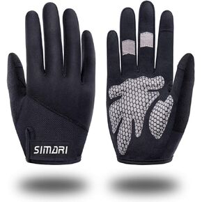 SIMARI Weight Lifting Workout Gym Gloves Full Finger with Wrist Wrap Support for Men Women, Full Palm Protection, for Lifting, Weightlifting, Training, Fitness, Hanging, Pull ups