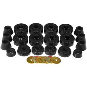 Prothane 78-79 Ford Bronco Body Mount Kit - Black