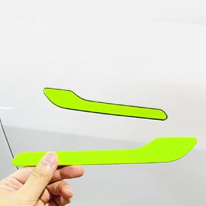 Door Handle Protective Patch for Model 3Y2017-2023 Protection Door Handle Exterior Accessories-Glossy wrap, Sticker (Green)