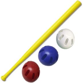 WIFFLE® Ball U.S.A Set - 32" WIFFLE® Bat with Red, White, and Blue Official WIFFLE® Balls - 4 Pack Now Includes Our Dare to Soar® Wristband!