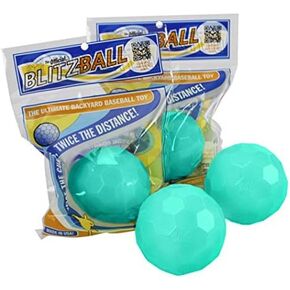 BLITZBALL Dude Perfect Plastic Baseball (4 Pack – Official Brand) - Limited Edition - Made in USA