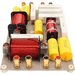 KUIDAMOS 3 Way Speaker Crossover, 3 Way Crossover Filters PCBA High Power 2300 KHz for Stage Speaker