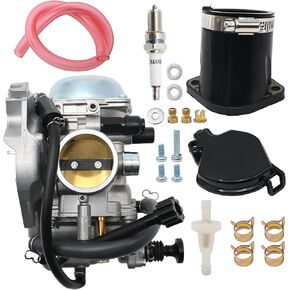 Anxingo 15003-1446 Carburetor Replacement for Kawasaki Prairie 400 KVF400D KVF400C 4X4 1999-2002, 16065-1337 Carb