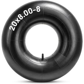 Heavy Duty 20x8.00-8 Inner Tubes, 20x8-8, 20x10.00-8, 20x10-8 18x6.50-8, 18x7.50-8, 18x8.50-8 18x9.50-8 Universal Fit Tire Tube with TR13 Straight Valve Stem for Mower/Tractor/Golf Cart and More 1 PCS