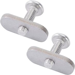304 Stainless Steel Kayak Rail/Track Screws 304 SS Track Nuts Kayak Hardware Mount Tie Down Eyelet Rail Kayak Mounting Screws Gear Mounting Replacement Kit for Kayaks Rails Screws Canoes Boats