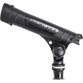 RAILBLAZA Kayak Rod Holder Tube with MiniPort Track Mount Base for Baitcasting, Spinning and Conventional Reels