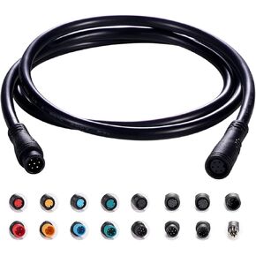 Extension Cable 2Pin/3Pin/4Pin/5Pin/6Pin/8Pin/9Pin Waterproof Plug with A Single Connector DIY Ebike Line for Electric Bicycle Light/Throttle/Ebrake/Display Ebike Parts
