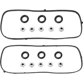 VS50607R Engine Valve Cover Gasket Set for 2003-2008 Honda Accord Pilot Ridgeline & Acura MDX RLTL & Saturn Vue 3.0L 3.2L 3.5L 3.7L, 2003 2004 2005 2006 2007 2008 2009 2010